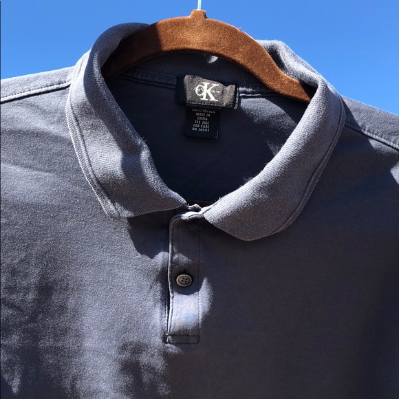 SOLD!CALVIN KLEIN Men’s Short Sleeve Polo Shirt. - Picture 4 of 6